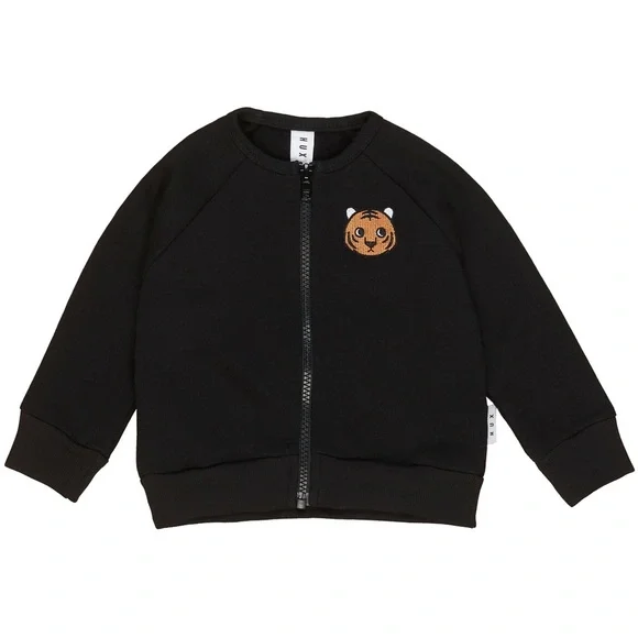 Huxbaby Organic Girls’ Tiger Swirl Dress and Tiger Sweat Jacket—5T - Picture 7 of 11